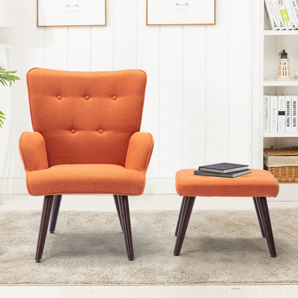 Accent Chair With Ottoman | Wayfair